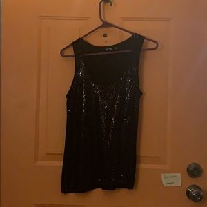 Apt 9 black sequin tank